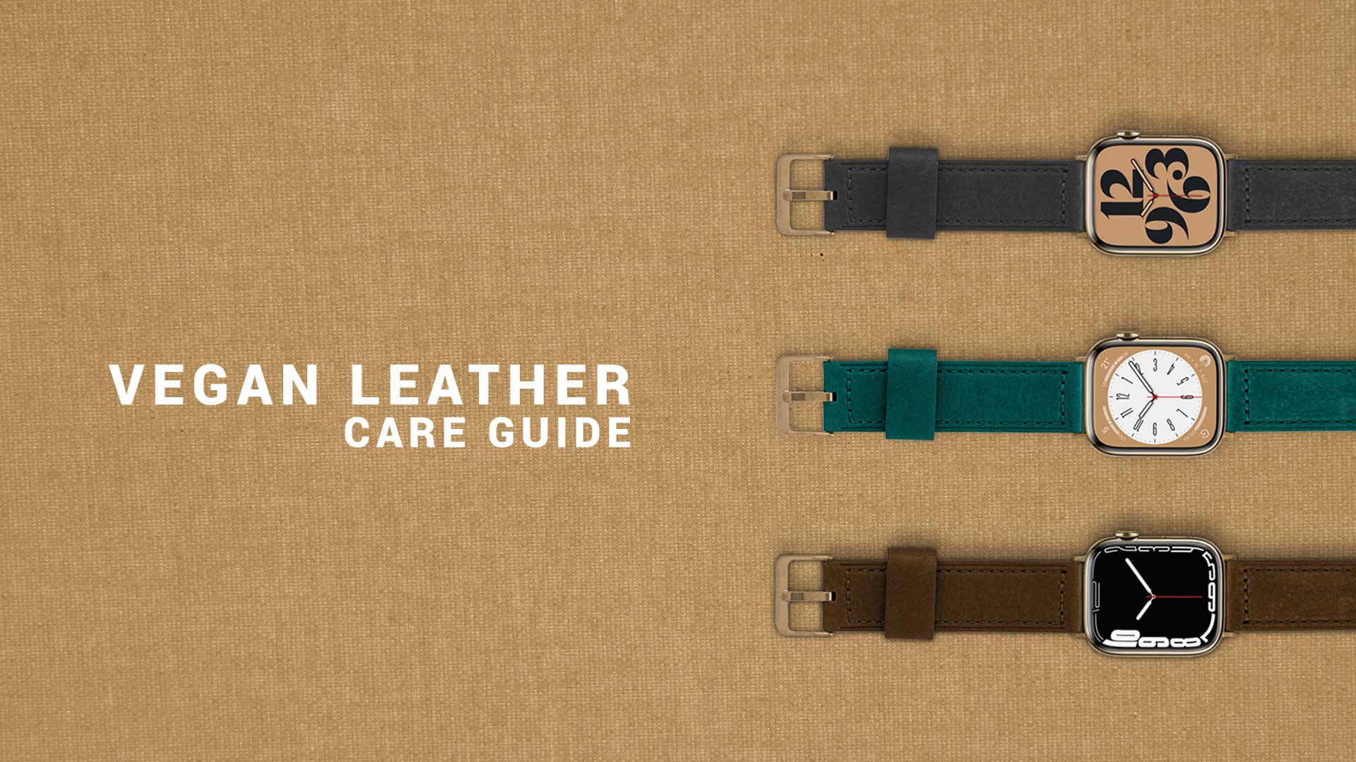 How to clean your Vegan Leather Apple Watch Straps
