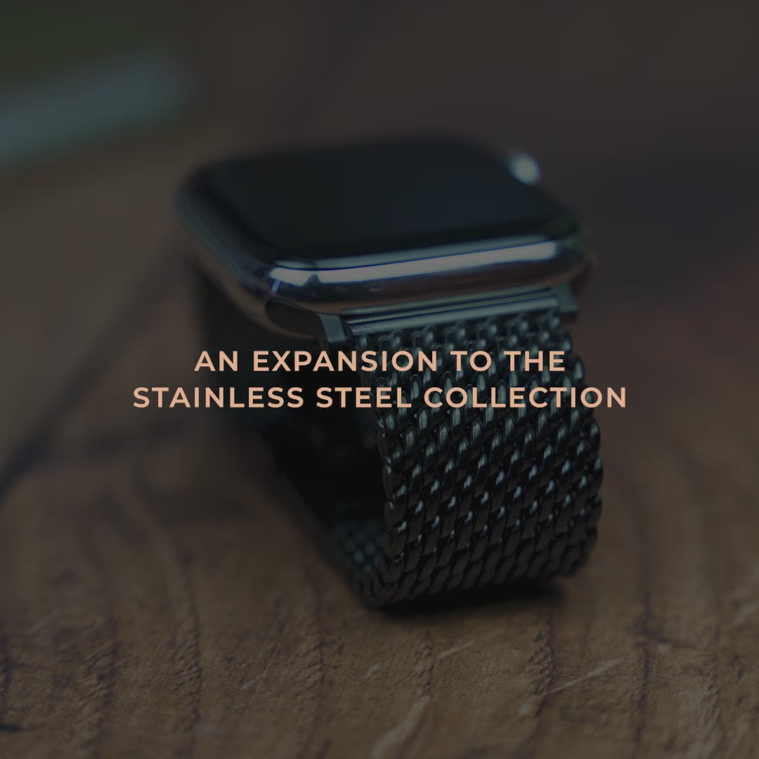 Black Stainless Steel Strap