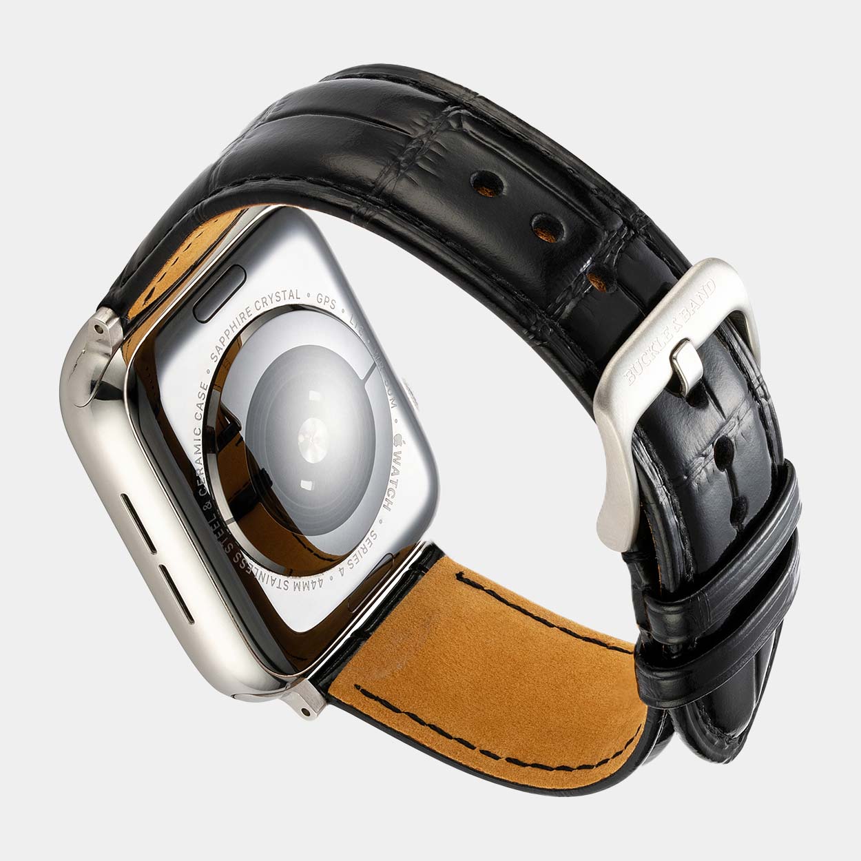Miam Apple Watch Strap - Black - Buckle & Band - MIA-38-BLK-SI