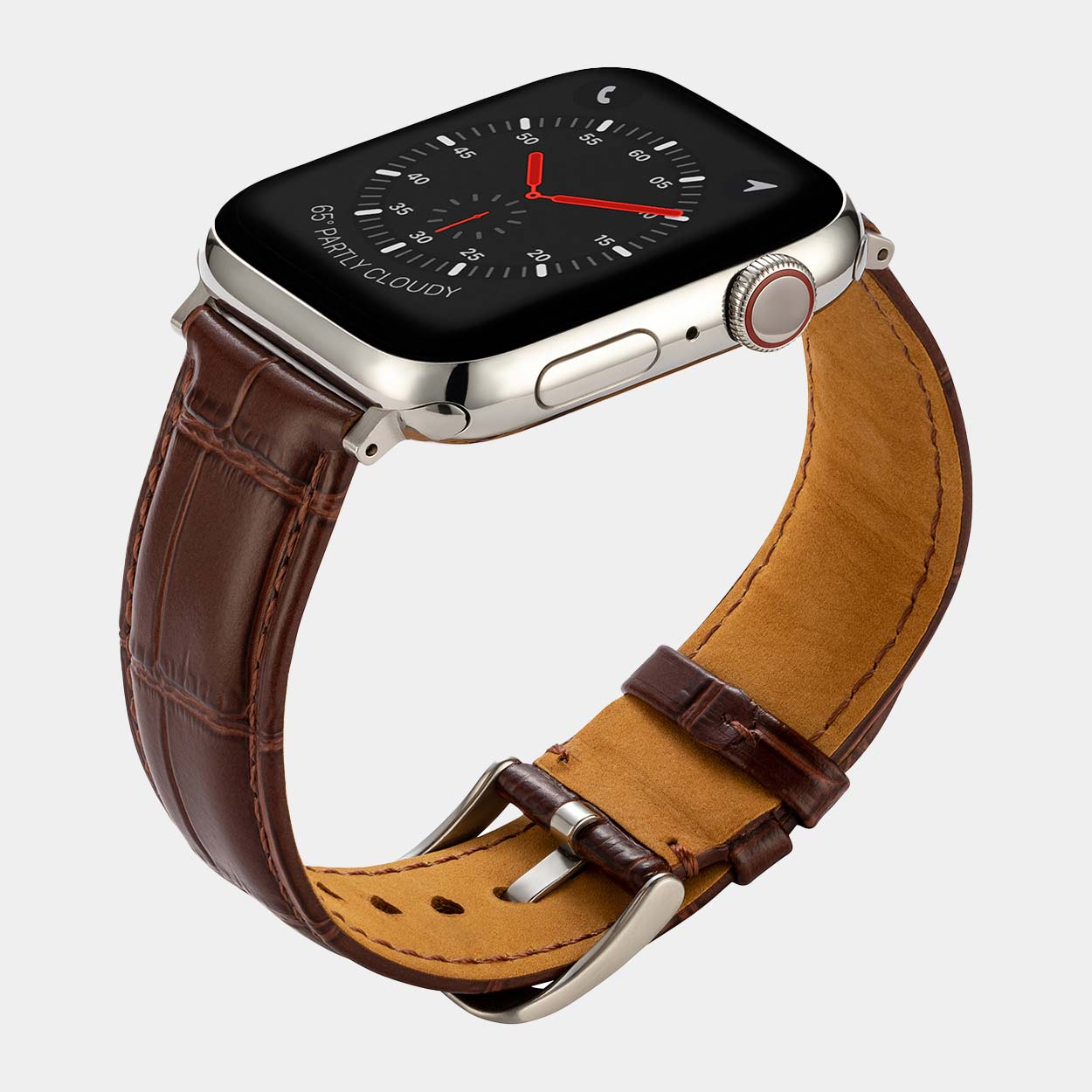 Miam Apple Watch Strap - Brown - Buckle & Band - MIA-38-BRN-SI