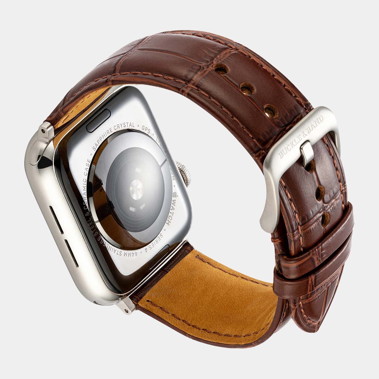 Miam Apple Watch Strap - Brown - Buckle & Band - MIA-38-BRN-SI