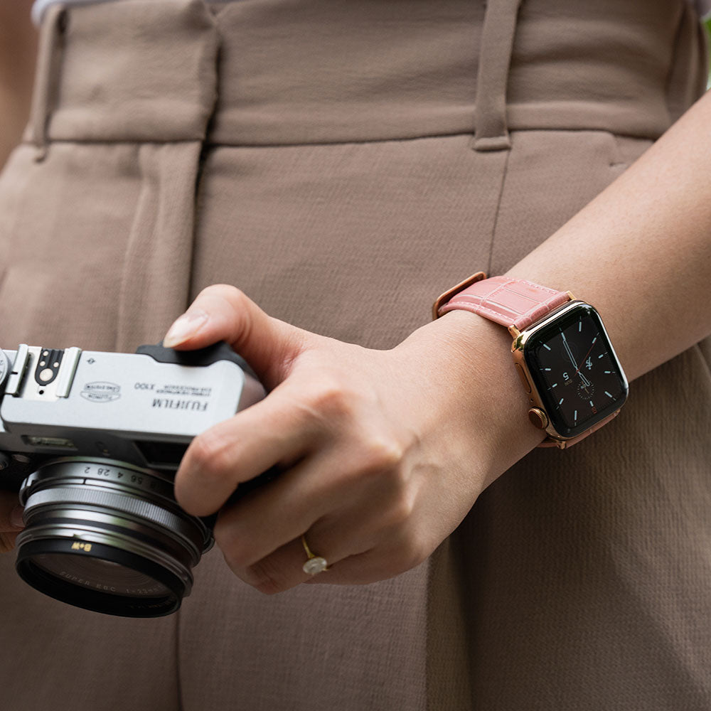 Miam Apple Watch Strap - Pink - Buckle & Band - MIA-38-PIN-RG