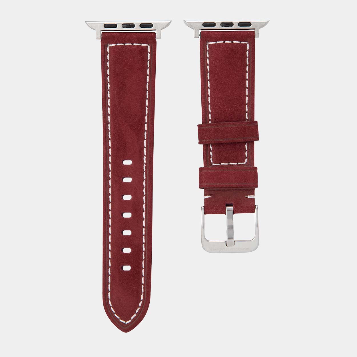 Mila Apple Watch Strap - Red Suede - Buckle & Band - MIL-38-RED-SI
