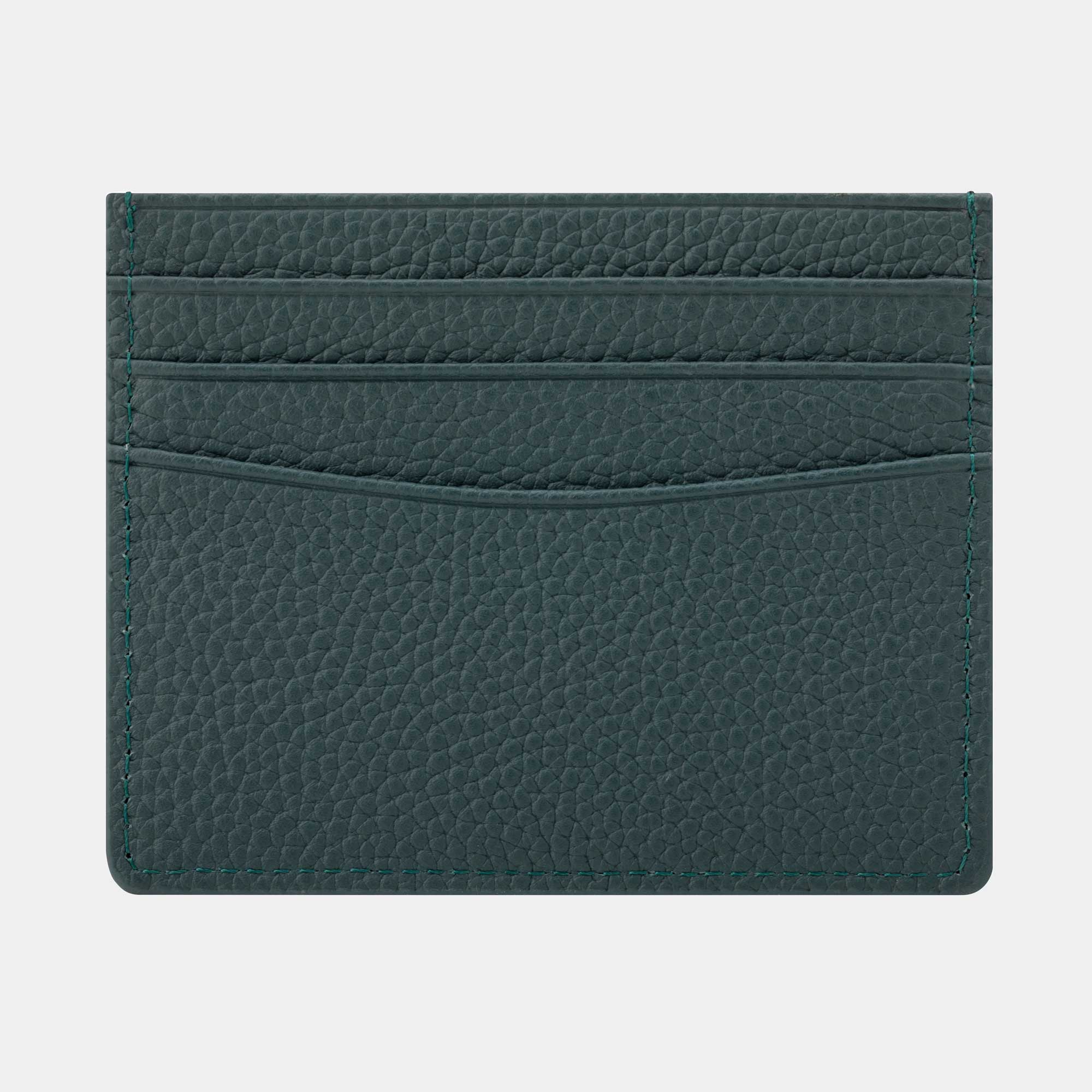 Emerald Green Leather Card Wallet - Buckle and Band - CH-6-GRN-01