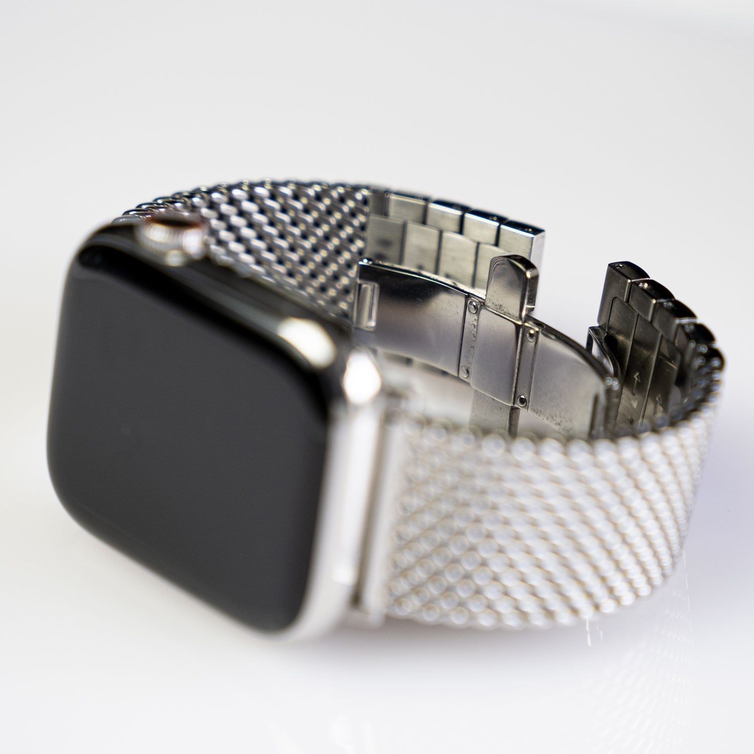 Ex-Display Milanese Stainless Steel Luxury Apple Watch Strap - Buckle and Band - SLS-38-SM-SI