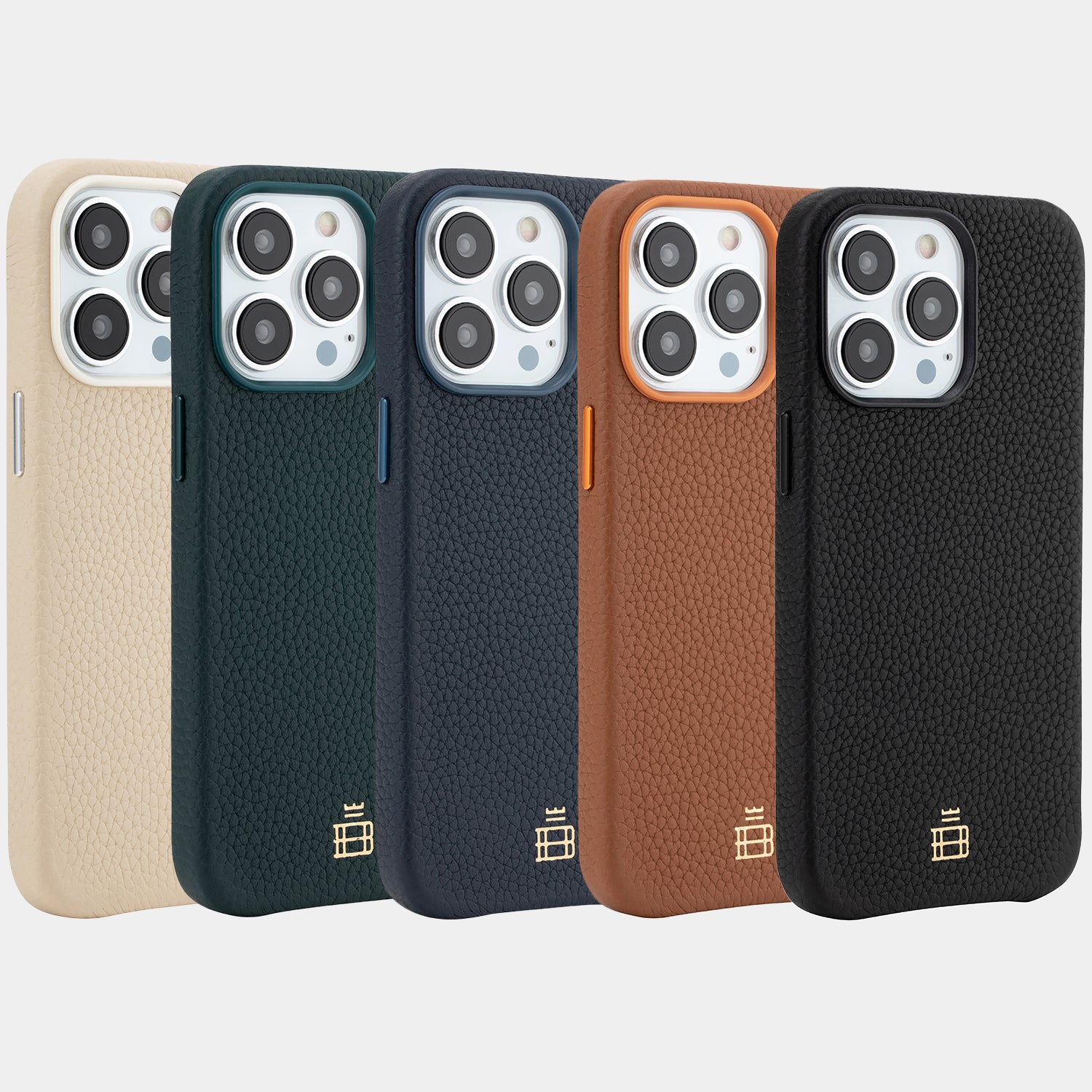 iPhone Case | Luxury Leather 13 and 14 - Buckle and Band - IP-13P-BLK-01
