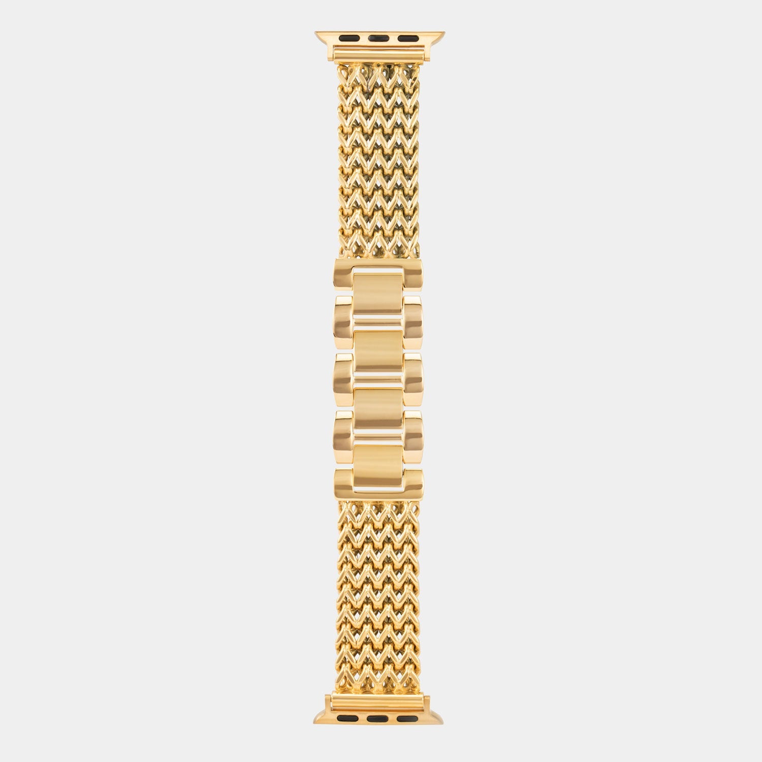 Milanese Gold Steel Luxury Apple Watch Strap - Buckle and Band - NMI-GL-38