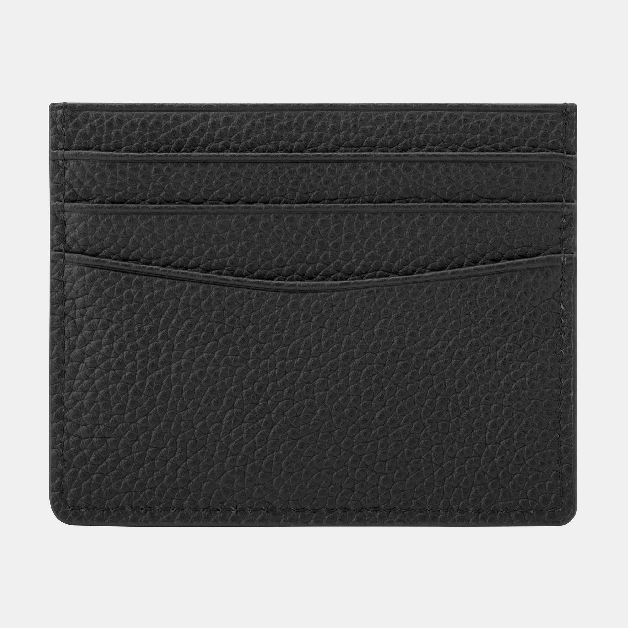 Signature Black Leather Card Wallet - Buckle and Band - CH-6-BLK-01