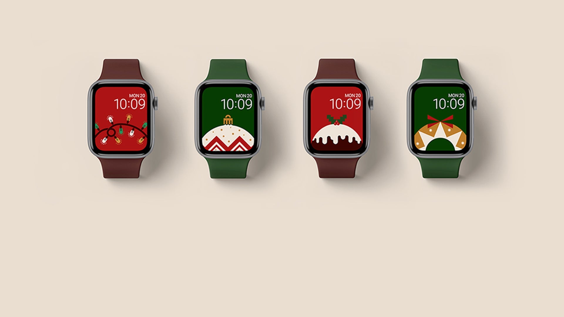 FREE Xmas themed Apple Watch Wallpapers! - Buckle and Band