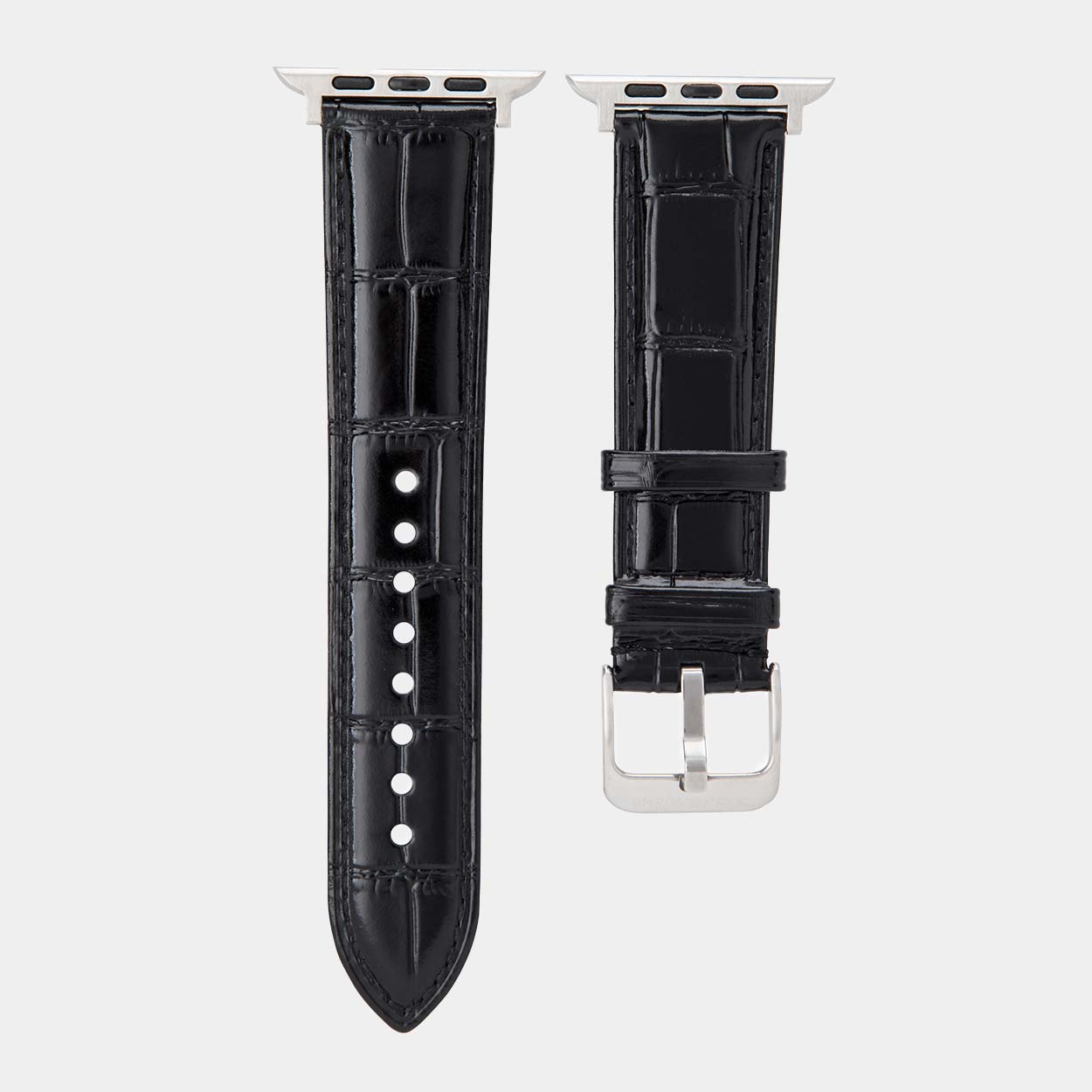 Miam Apple Watch Strap - Black - Buckle & Band - MIA-38-BLK-SI