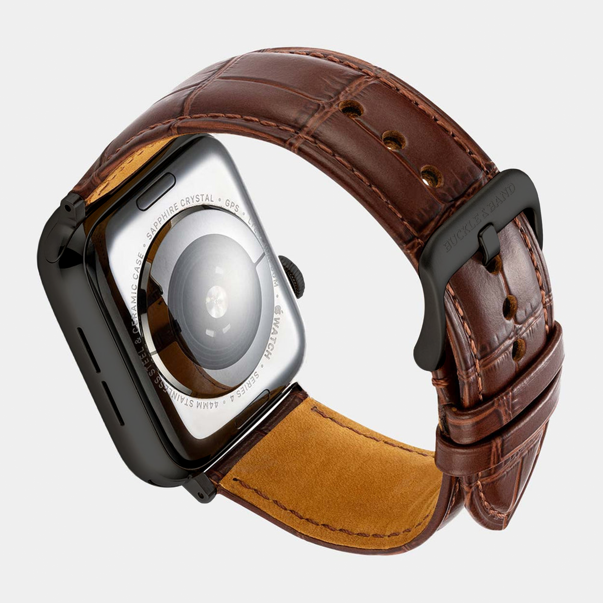 Miam Apple Watch Strap - Brown - Buckle & Band - MIA-38-BRN-RG