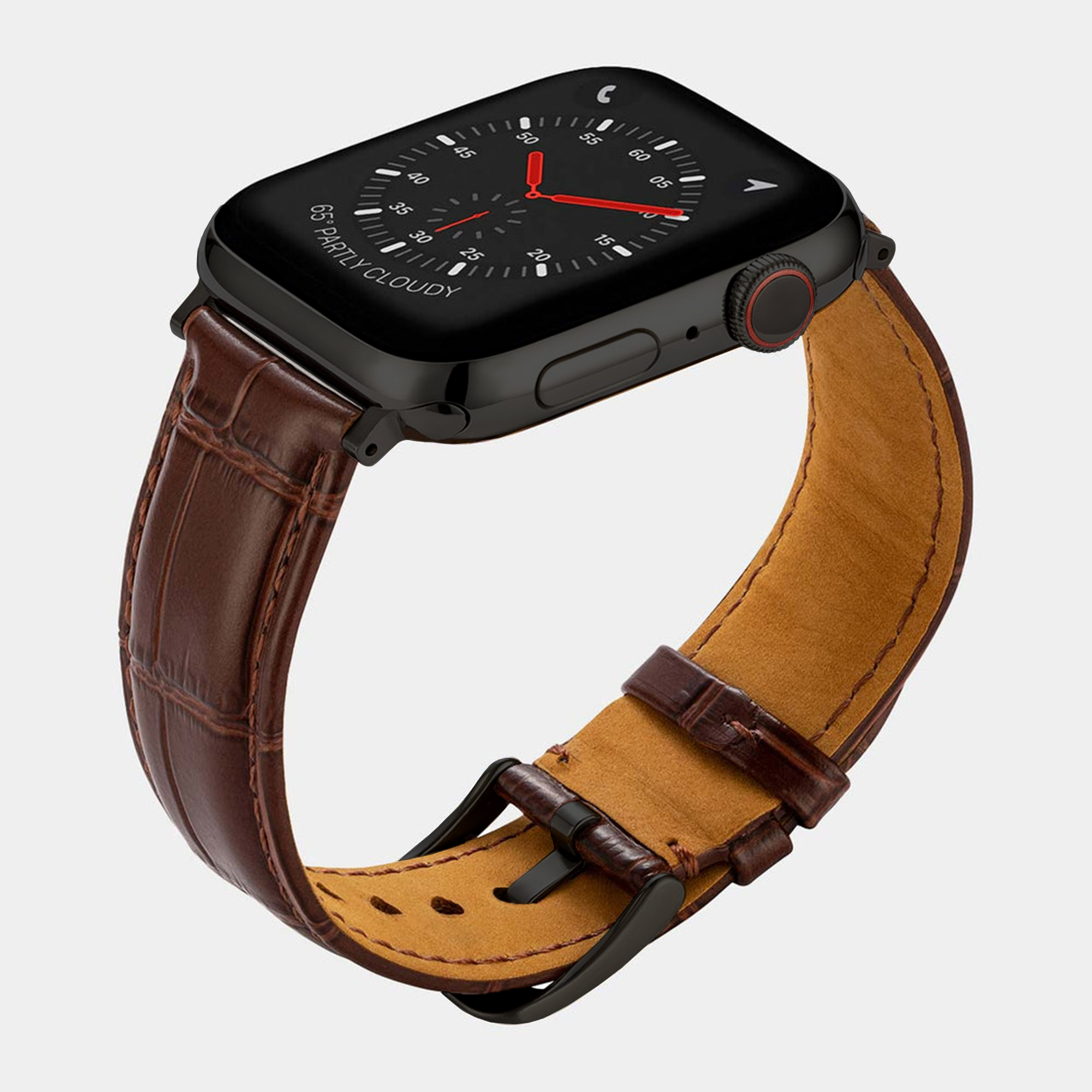 Miam Apple Watch Strap - Brown - Buckle & Band - MIA-38-BRN-BL