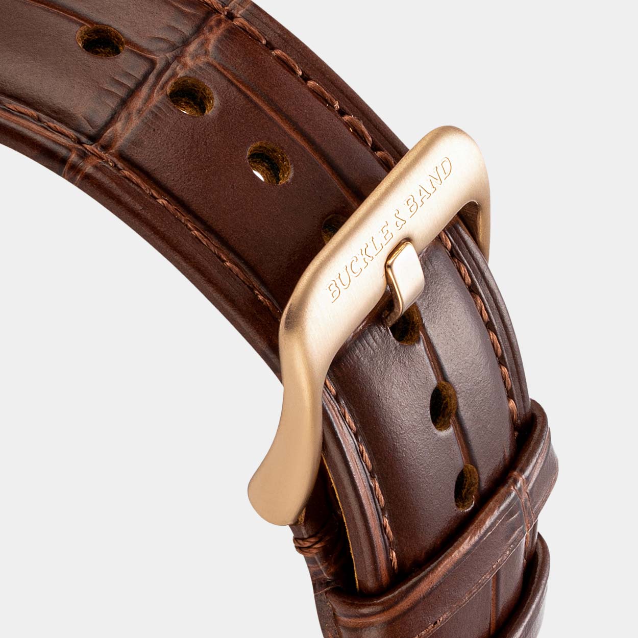 Miam Apple Watch Strap - Brown - Buckle & Band - MIA-38-BRN-SI