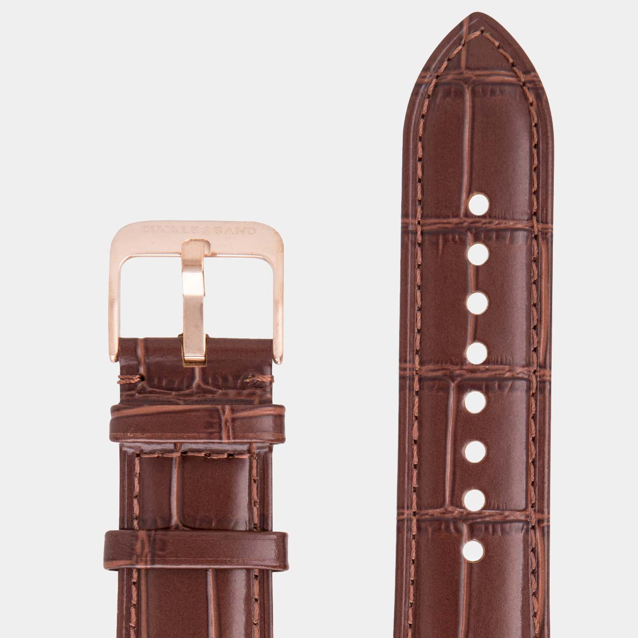 Miam Apple Watch Strap - Brown - Buckle & Band - MIA-38-BRN-SI