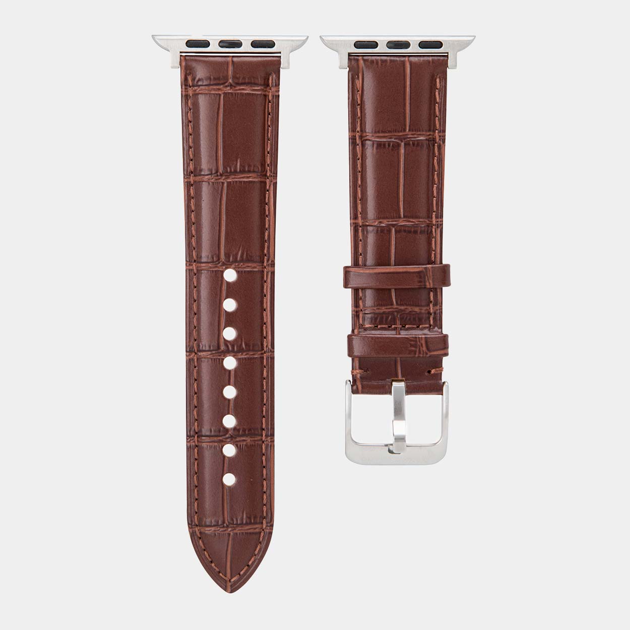 Miam Apple Watch Strap - Brown - Buckle & Band - MIA-38-BRN-SI