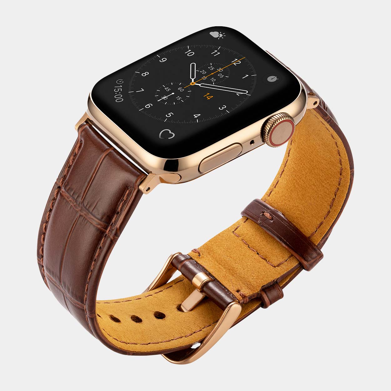 Miam Apple Watch Strap - Brown - Buckle & Band - MIA-38-BRN-GL