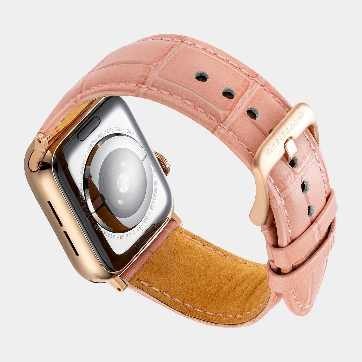 Miam Apple Watch Strap - Pink - Buckle & Band - MIA-38-PIN-GL