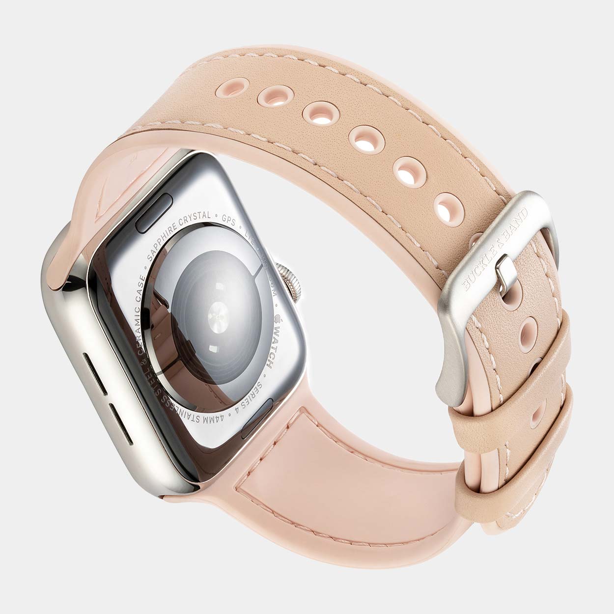 Back of Mona pink apple Watch Strap