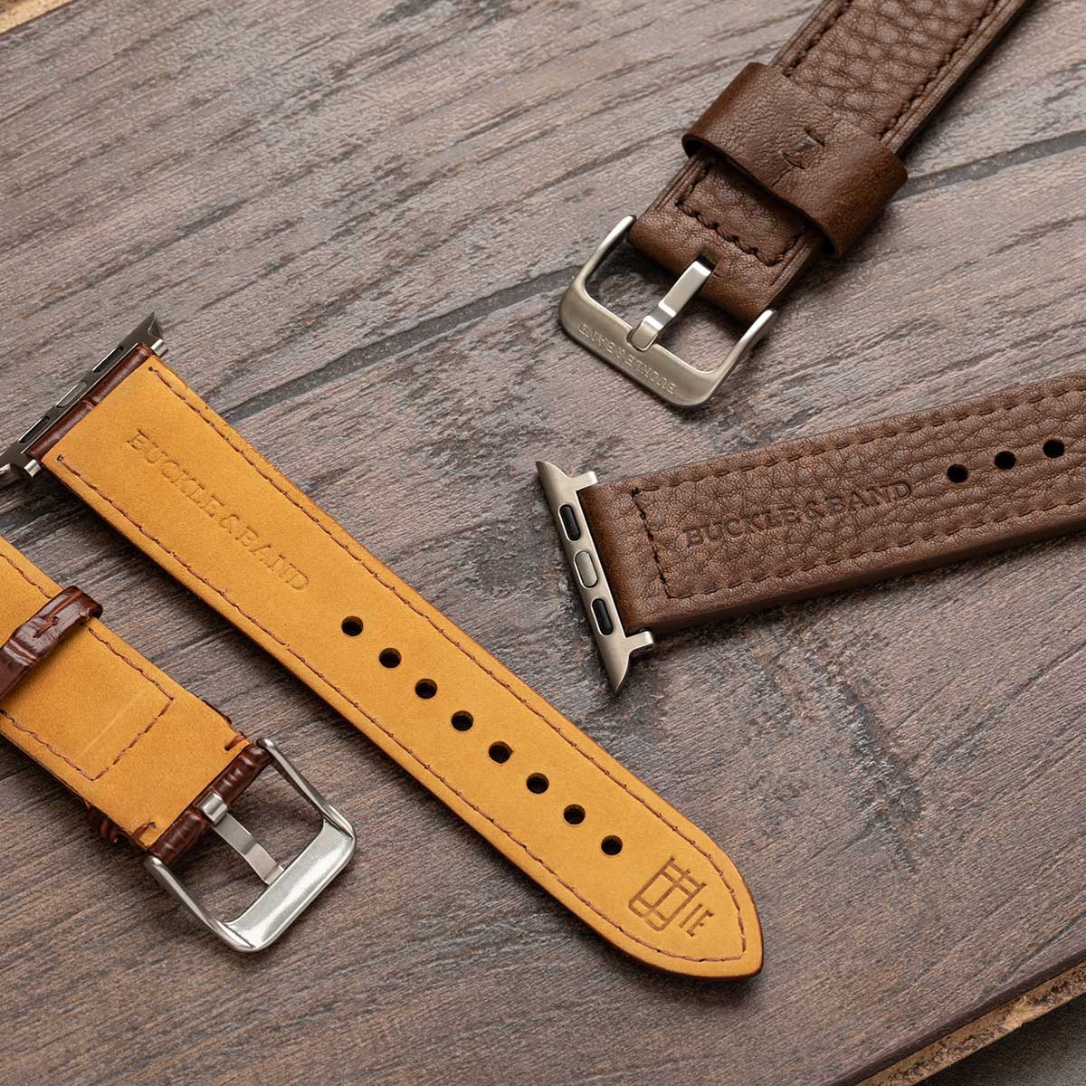 Miam Apple Watch Strap - Brown - Buckle & Band - MIA-38-BRN-RG