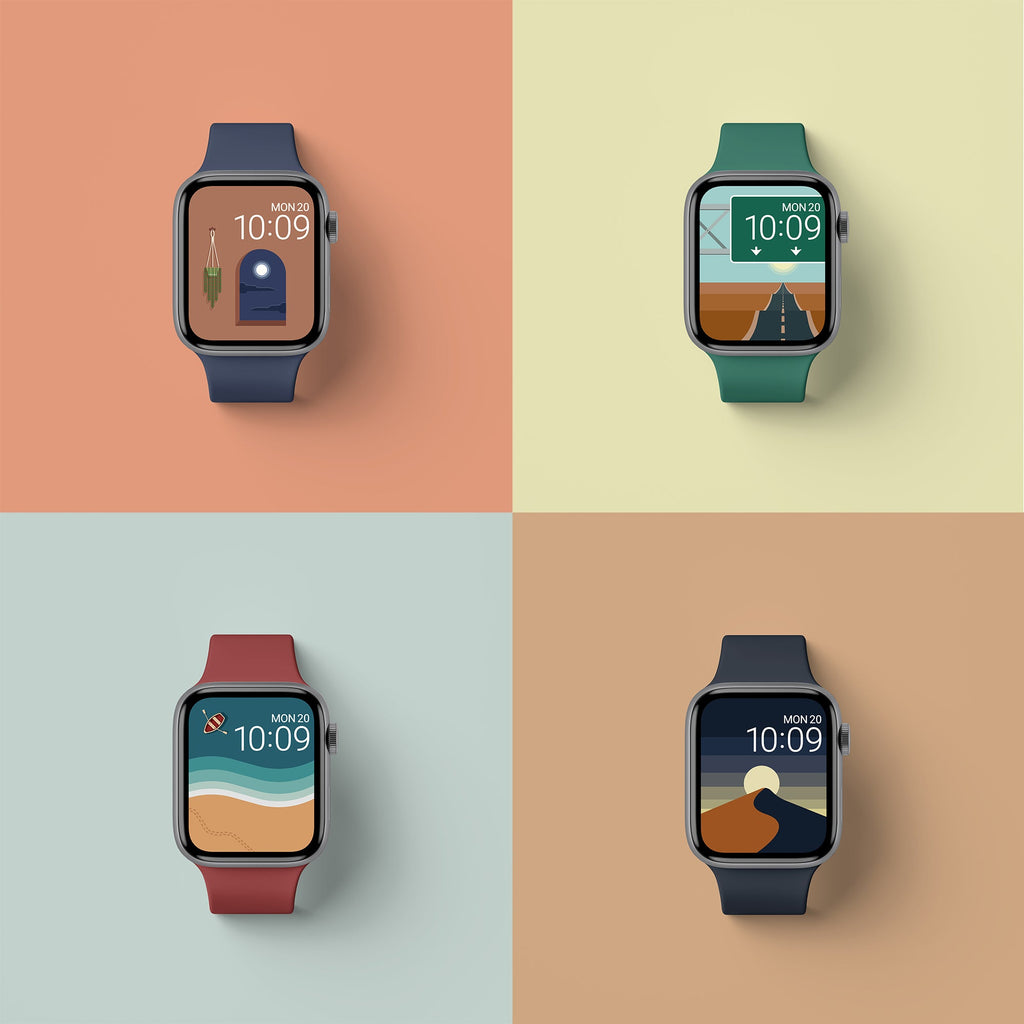 Scenes and Landscapes | Apple Watch Wallpapers - 4 Pack - Buckle & Band - Landscapes