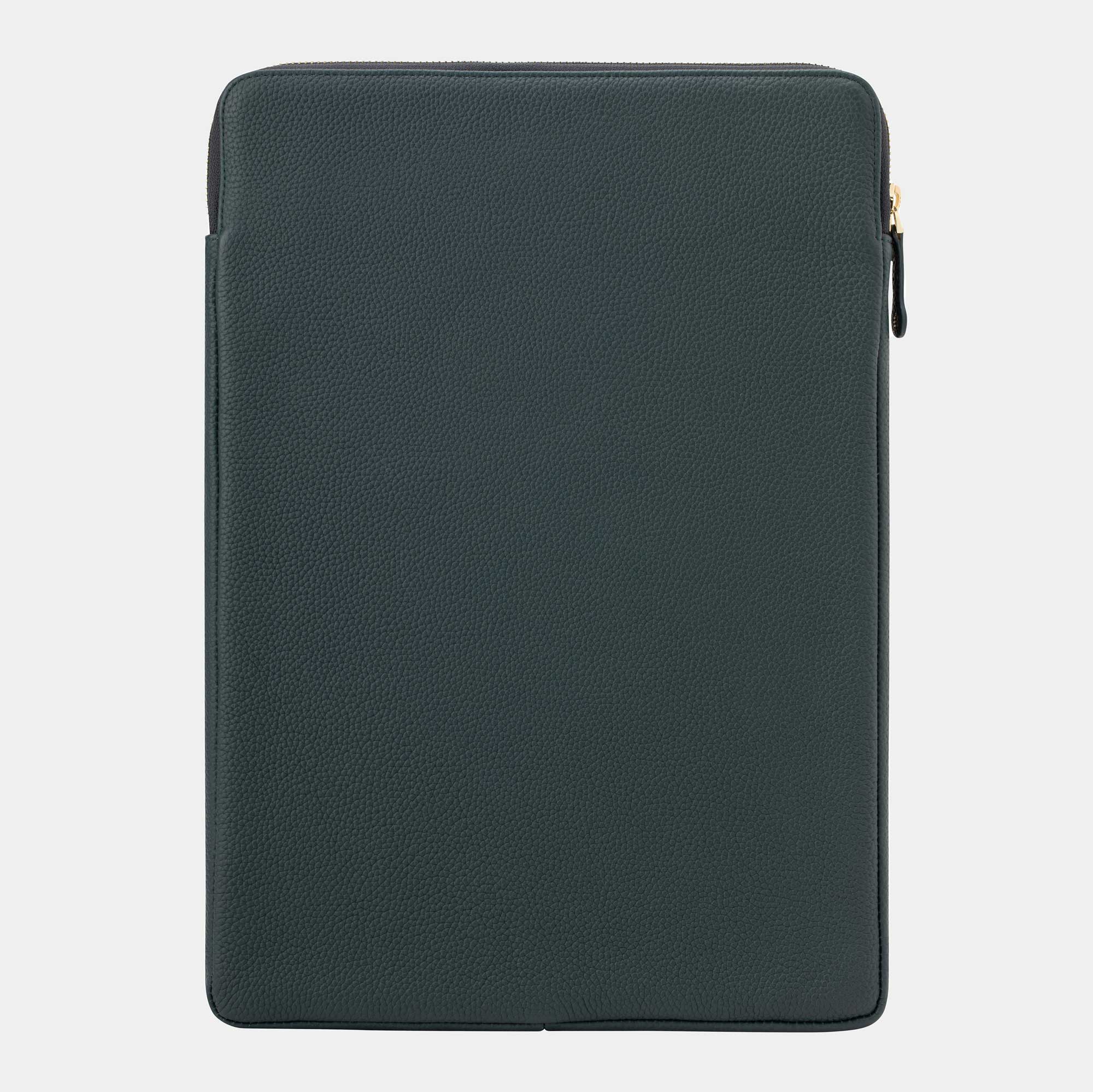 Emerald Green Leather MacBook Pro Laptop Case 13", 14", 16" - Buckle and Band - 14-MBC-GRN-01