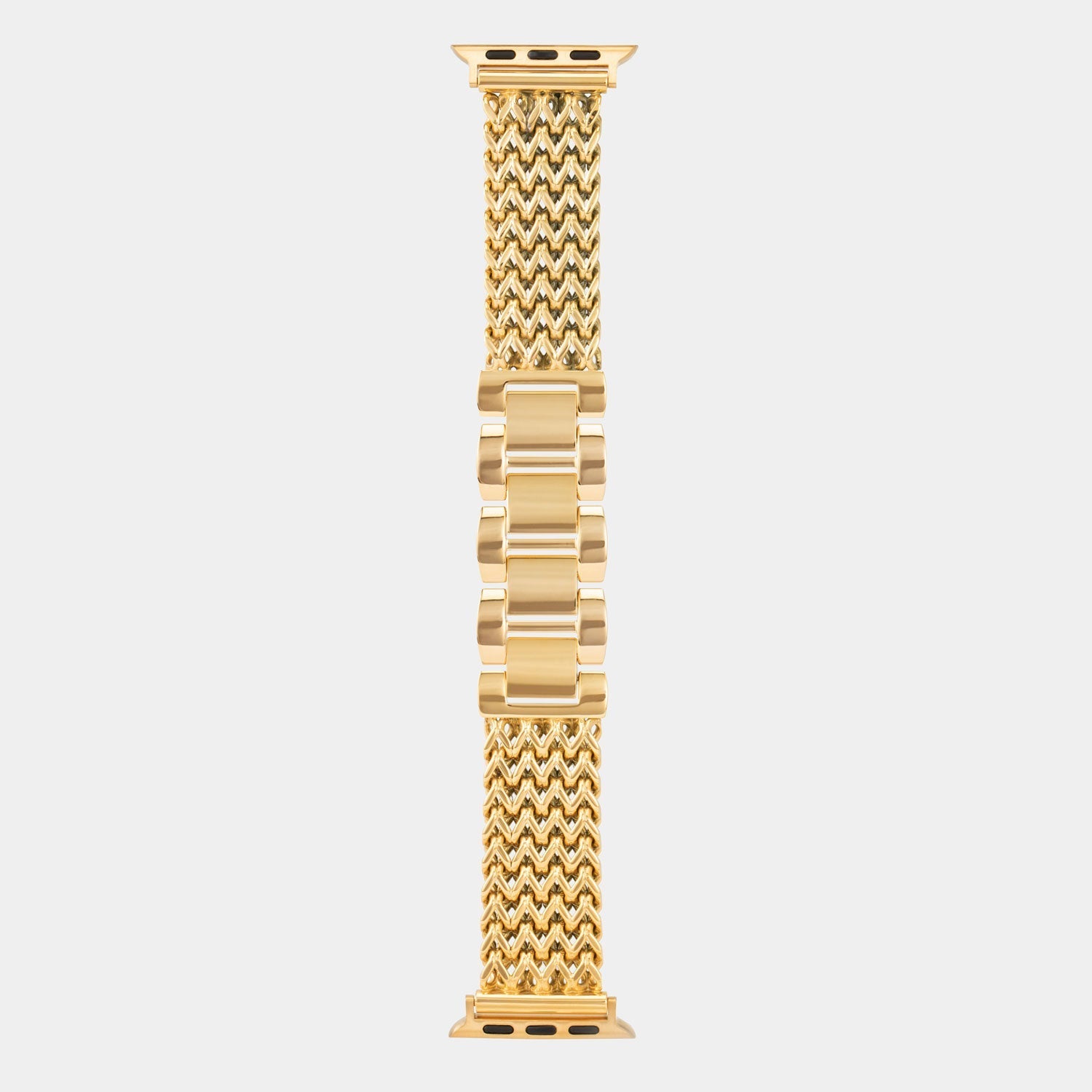 Gold Mesh Luxury Apple Watch Strap - Buckle and Band - NMI - GL - 38