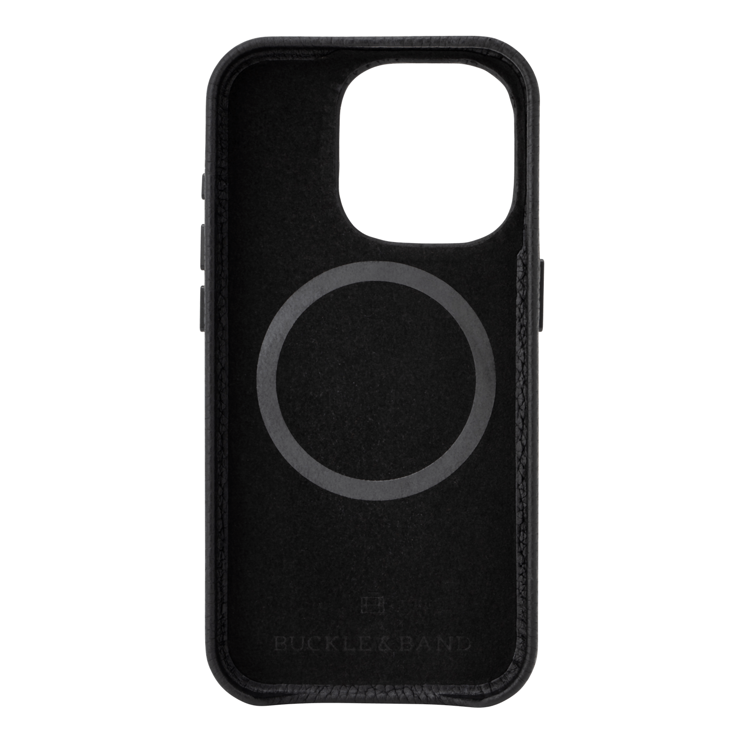 iPhone Case | Luxury Leather 15 and 15 Pro - Buckle and Band - IP-15S-BRN-01