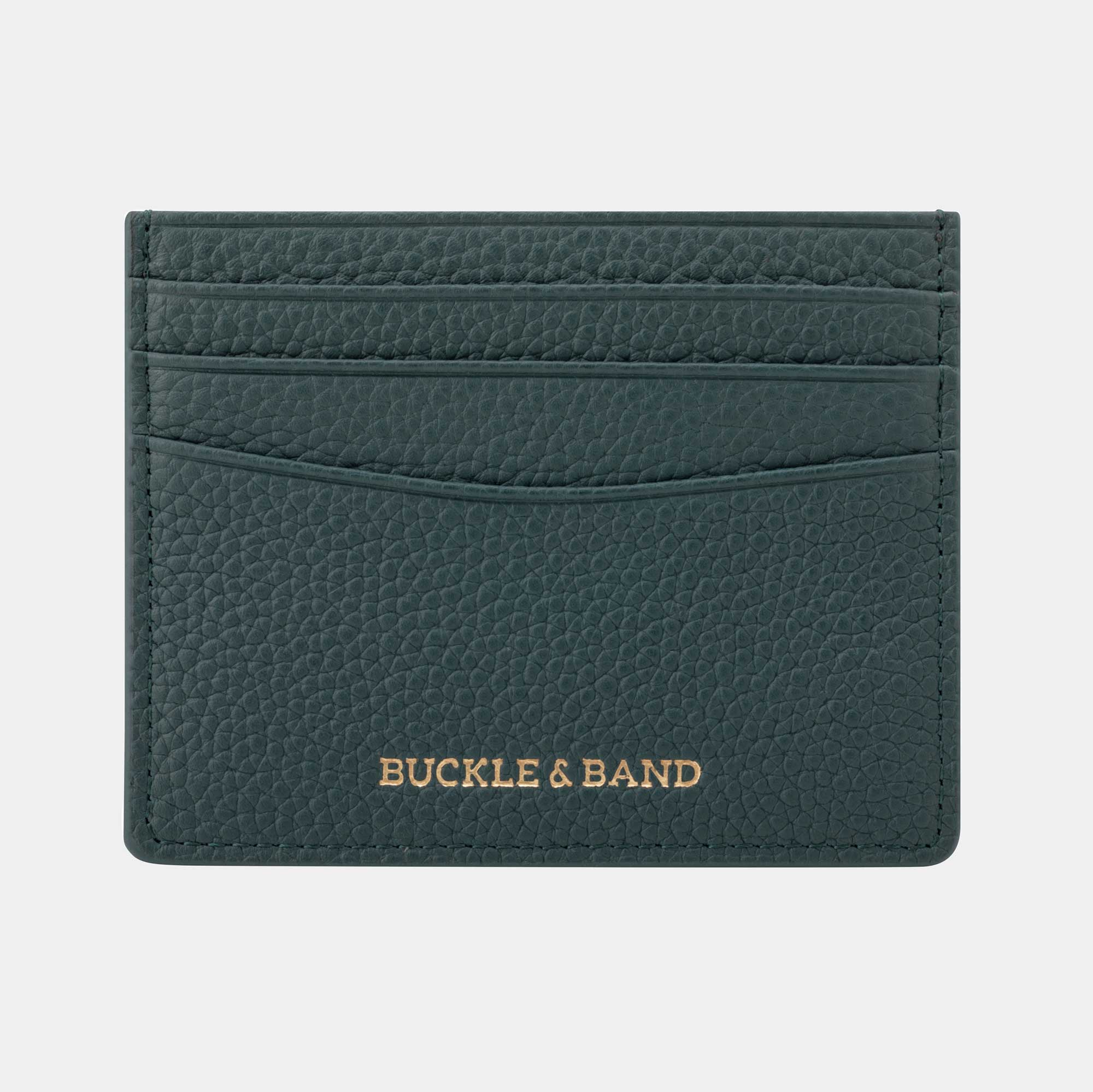 Leather Card Wallet - Buckle and Band - CH-6-GRN-01