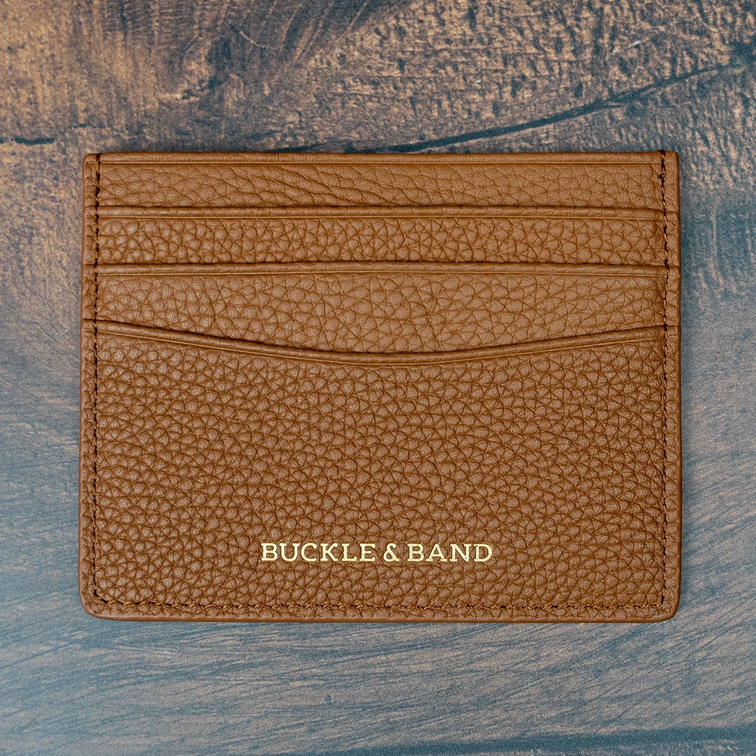Leather Card Wallet - Buckle and Band - CH-6-GRN-01