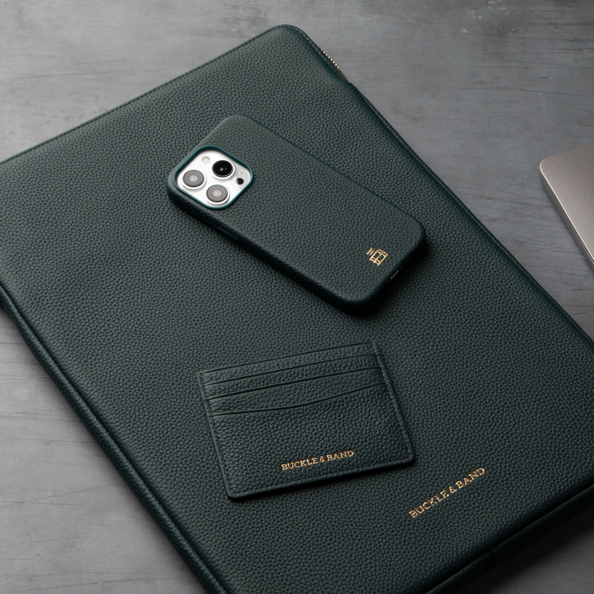 Leather Card Wallet - Buckle and Band - CH-6-CRM-01