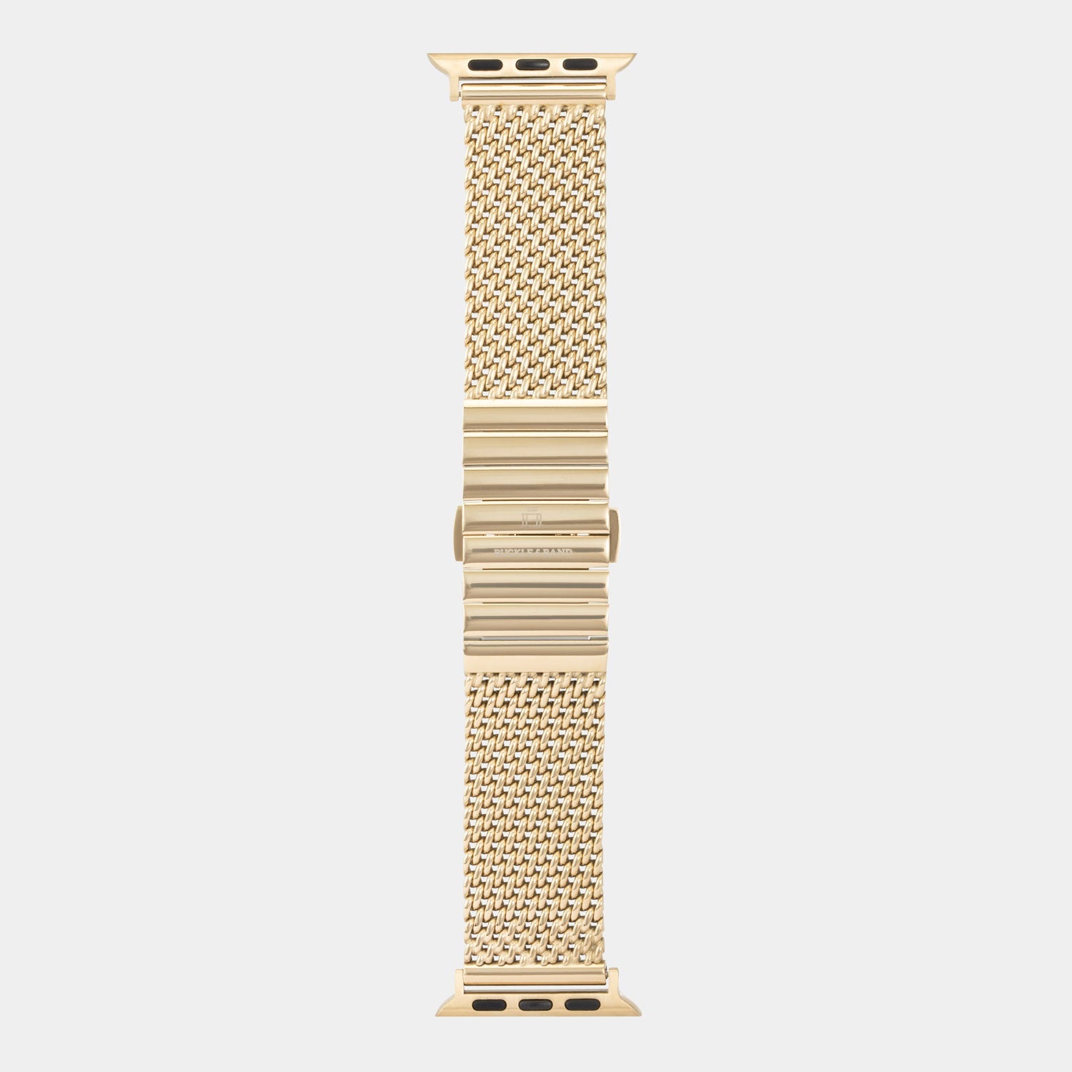 Milanese Gold Stainless Steel Luxury Apple Watch Strap - Buckle and Band -