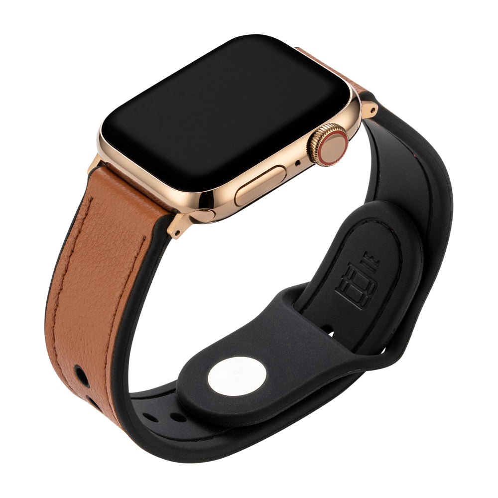 Pre-Loved Hybri Active Apple Watch Straps - Black - Buckle and Band -