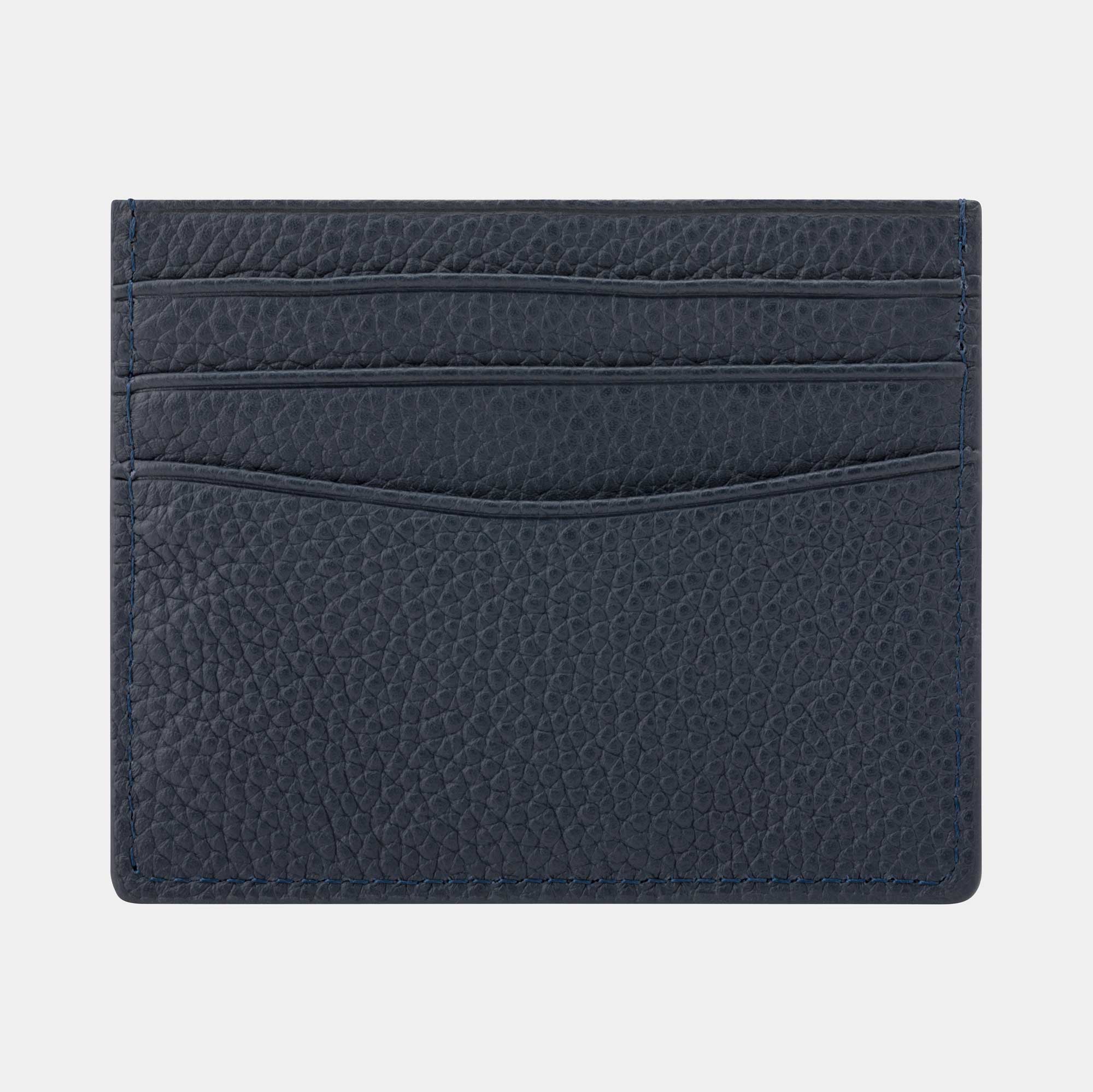 Royal Blue Leather Card Wallet - Buckle and Band - CH-6-BLU-01